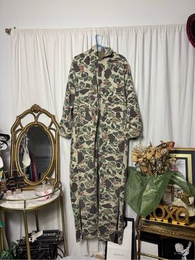 Vintage Walls Camo Coveralls insulated outerwear thrashed XL XXL